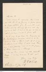 Nachlass Franz Steindachner, Brief von Robert Collett an Franz Steindachner (03.01.1884), Inv.Nr. 84.16, Seite 1